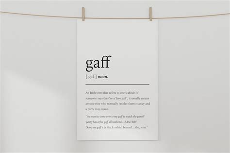 gaffer irish slang.